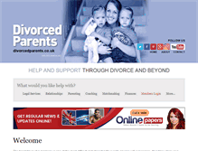 Tablet Screenshot of divorcedparents.co.uk